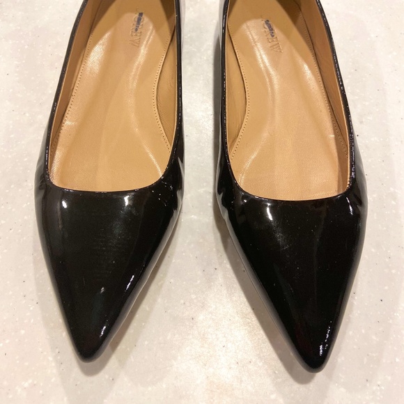J. Crew Italian patent leather pointed to flats